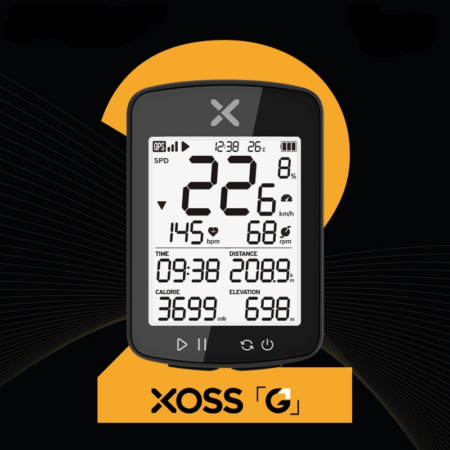 GPS Bike Computer - Wireless Cycling Speedometer - Waterproof , Bluetooth + Cadence Speed Computer